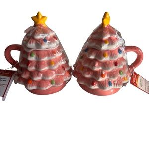 NEW Mr. Christmas 90th Anniversary Nostalgic
Pink Ceramic Christmas Tree mug
